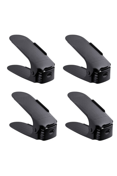 Evelise Set de 4, Suport pentru pantofi antiderapant și reglabil pentru depoz...