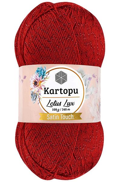 Kartopu Red Lotus Lux Bikini - Glittered Knitting String, 1 Piece