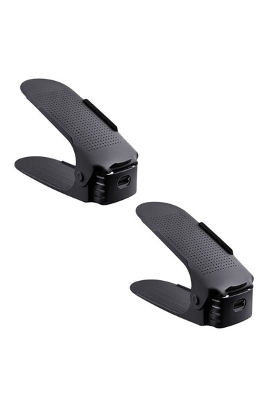 Evelise Set de 2, Suport pentru pantofi antiderapant și reglabil pentru depoz...