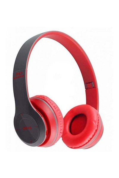 Generic Bluetooth On-Ear Headphones Red/Black