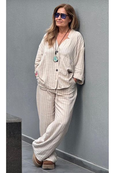 Bero Butik Linen Suit Shirt and Pants