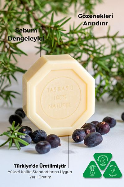 Naturix Juniper Berry Stone Soap Oil Balancing and Purifying Care - 125 Gr