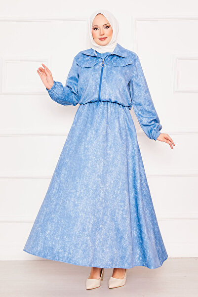 EBRUTESETTÜR Croplu Double Hijab Dress Set