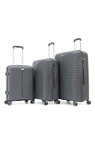 Travelite HARDSHELL PP TROLLEY LUGGAGE (3-Piece Set)-GREY