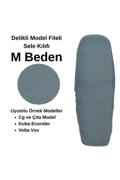 EŞREFOĞLU-EMA SCOOTER SELE KILIFI FILE GREY MĂRIME XXL