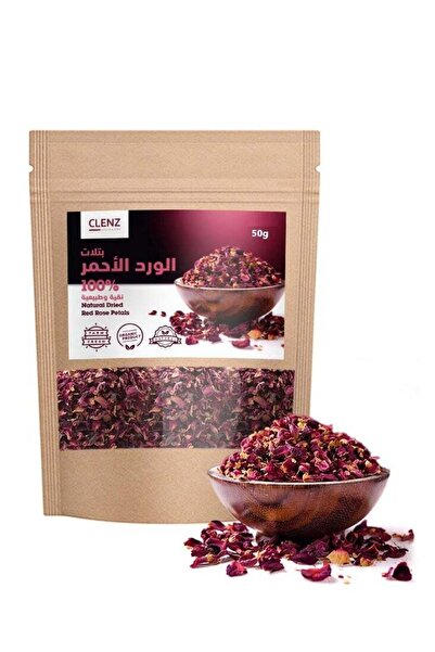 clenz 100% Natural Dried Red Rose Petals - 50g