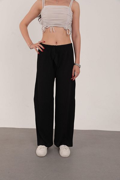 ipek collection 3 Pack Black - Gray - Smoked Women's Corded Report Pants & Sweatpants, Casual Home Wear Pajamas
