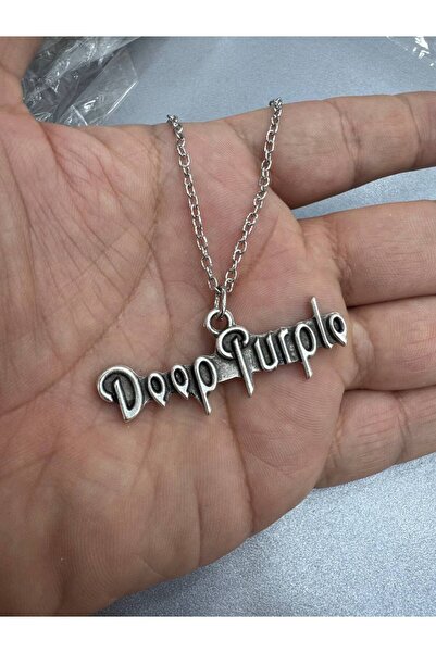 Yuchicly قلادة معدنية بشعار Deep Purple – سلسلة |   إكسسوار موسيقى الروك للرج...