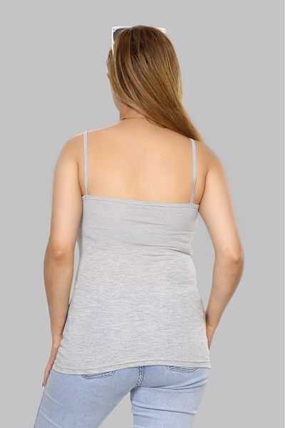 pour la riviere Cotton Body Hugging Rope Strap Lycra Flexible Knitted Women's Basic Undershirt