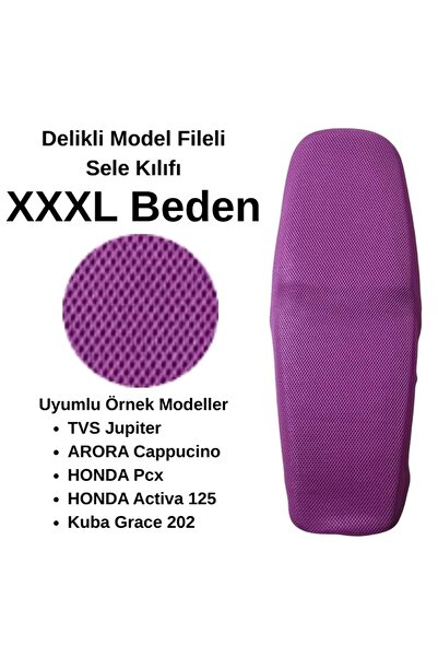 EŞREFOĞLU-EMA SCOOTER SELE KILIFI FILE FUCHIA ROZ MĂRIME XXXL