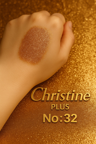 Christine Plus Toz Yapıda İnce Işıltılı Göz Farı – Bakır No:32 (Eyeshadow)