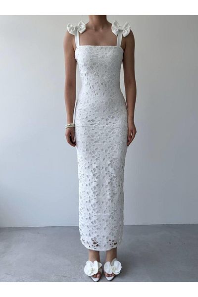 modaserdem Egra Bow Detailed Dress