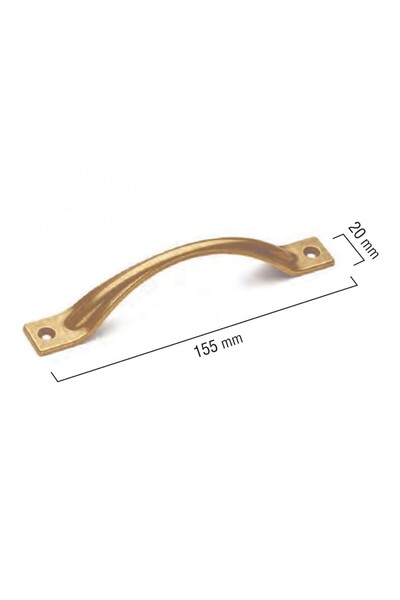 KOÇSAN Belt Antique Yellow 140 mm Handle Luxury Country Kitchen Furniture Cabinet Drawer Handle