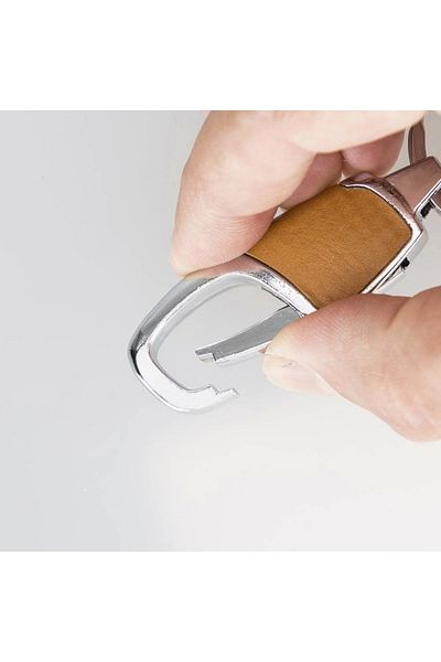 RBY سلسلة مفاتيح جلدية BKR13 V9 تان