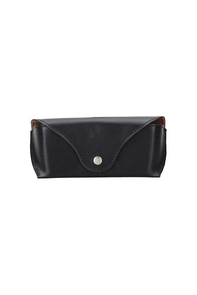 PLM Roan Leather Glasses Case RST1 Black