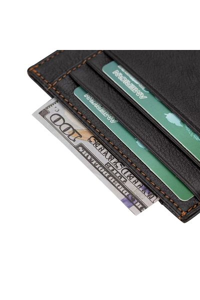 FTAKRY Leather Card Holder Blwl018 Guti Brown