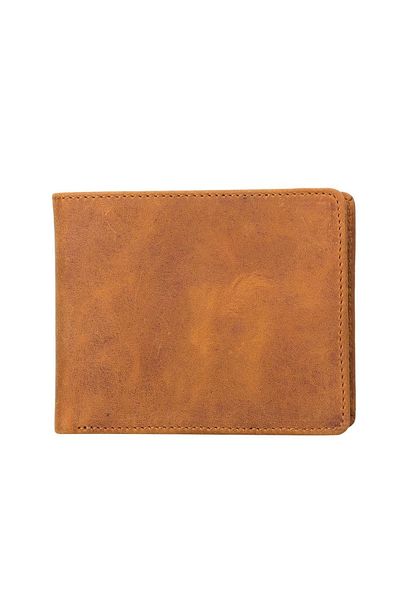 Enseb Marky Leather Wallet and Card Holder, 10 Card Compartments, Antique Tan