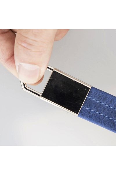 Enseb Leather Keychain Bkr16 G21 Blue