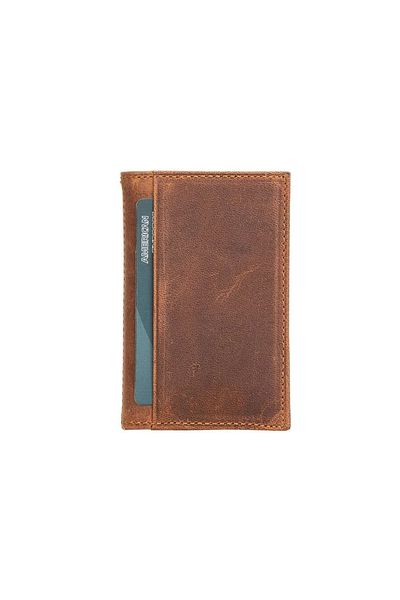 PAMİRAVM Andy Leather Card Holder G2 Brown