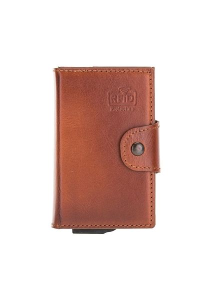 VELOREA Mondello Magic Leather Card Holder Rst2Ef Tan