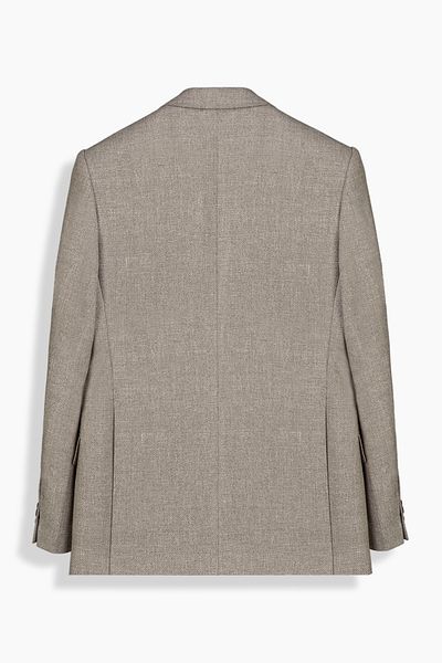 Sarar Men's Woven Linen Fabric Classic Regular Fit Gray Jacket