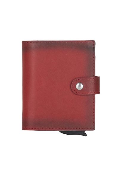 Enseb Palermo Leather Wallet with Card Holder Mechanism V4EF Red