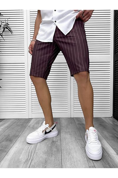 dehaine Men's casual shorts, burgundy, 13134
