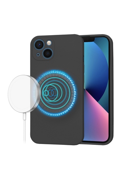 Techsuit Husă pentru iPhone 13 - SoftFlex MagSafe - Negru