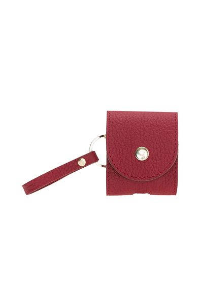 Eldenör Apple AirPods 2Nd Generation Compatible Leather Case Mai Snap Erc2 Red