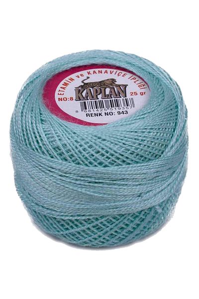 PRATİKOBA Tiger etamine and cross stitch thread no. 8 code/color: 943 - royaleks