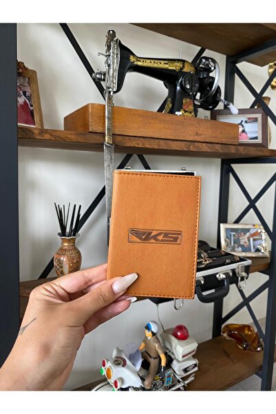 EFE DERİ حافظة ترخيص السيارة من EFE LEATHER RKS مخيطة، حامل ترخيص السيارة، وا...