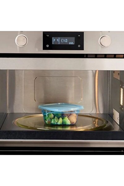 IKEA Pruta Plastic Storage Container Set, Blue, 0,6 Lt, 3 Pieces, Microwave and Dishwasher Safe