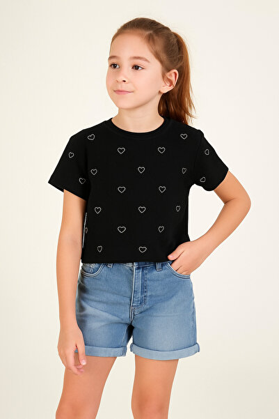 wakawakakidsstore Κοντομάνικο μπλουζάκι για κορίτσια με στάμπα πέτρας με σχήμ...