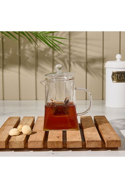 ASPARTAM Star Borosilicate Glass Teapot - Transparent - 750 ml