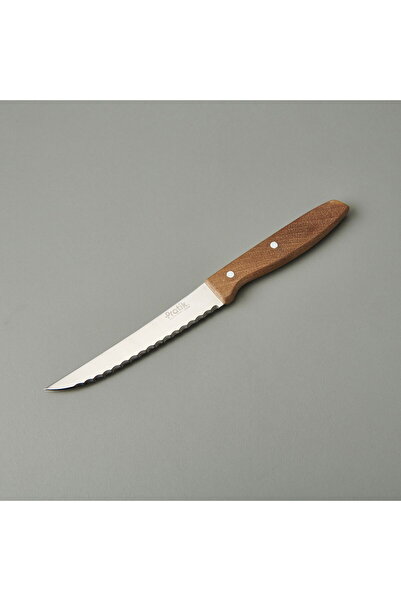 ASPARTAM Steak Knife Set of 2 - Brown - 19 cm