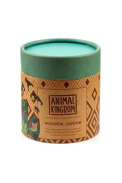 Puckator Wooden Puzzle, Animal Kingdom, Jigsaw Puzzle, Animals, 130 Pieces