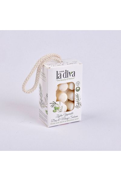 MATMEL Diva Olive Leaf Shower and Massage Soap - White - 120 Gr