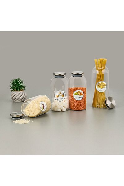 Sıcak Atölye Hot Workshop Model Watermelon 20 τεμαχίων Ετικέτα βάζου - Πολύχρωμο - 6 cm