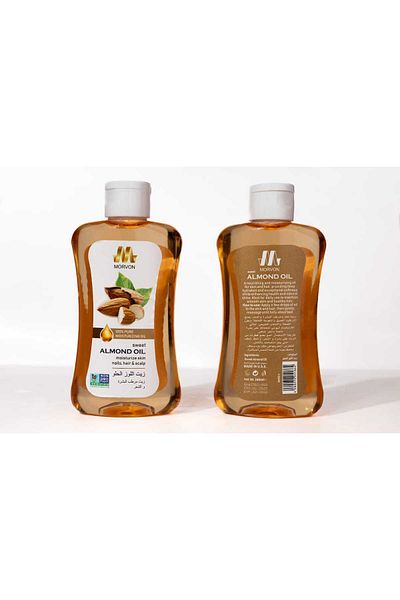 MORVON Sweet Almond Oil Moisturizer for Skin and Hair 200ml - MORVOM