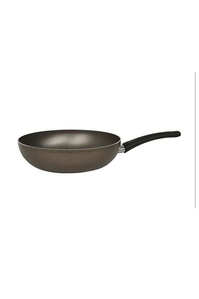 MATMEL Quartz Granite Wok Pan - Black - 28 cm