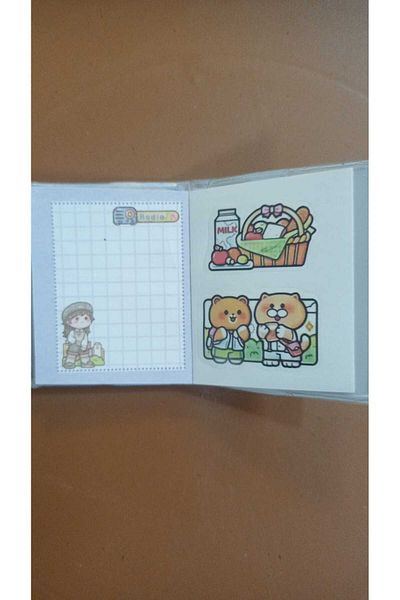 ATLAS TOYS Mini Water Sticker Notebook 120 Sticker Melodi Notebook 2 Pieces