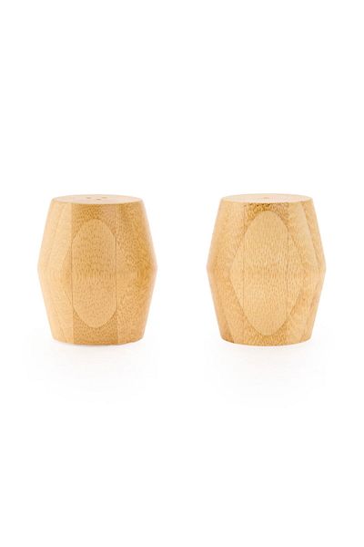 MATMEL Bamboo Salt and Pepper Shaker - Brown - 8 cm