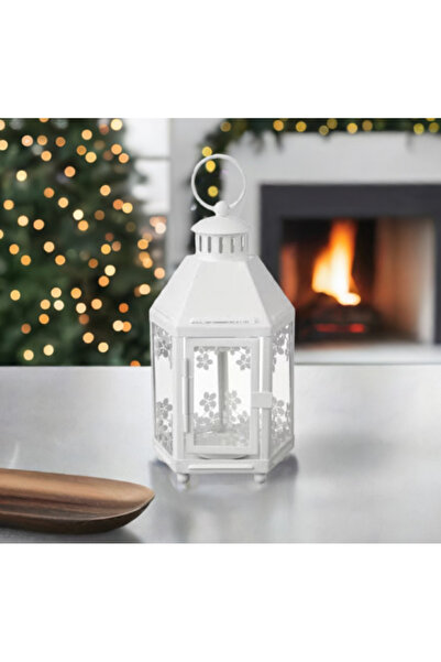 SyaMAG Felinar decorativ, otel si sticla, usita magnetica, interior - exterior 21x12 cm