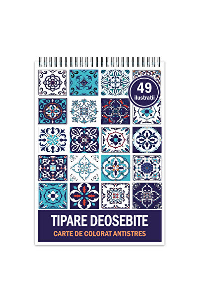 Legendary Gifts Carte de colorat antistres, 49 de ilustratii Tipare Deosebite