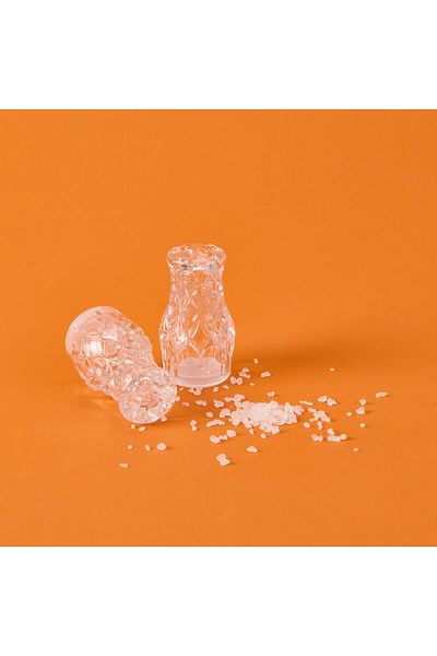 MATMEL Crystal 2-Piece Salt Shaker - Transparent - 13 cm