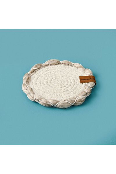 MATMEL Laetus Coaster - Ecru / Beige - 13X13 cm