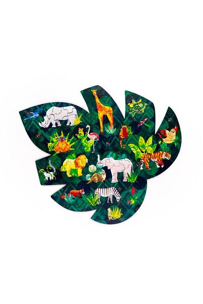 Puckator Wooden Puzzle, Animal Kingdom, Jigsaw Puzzle, Animals, 130 Pieces