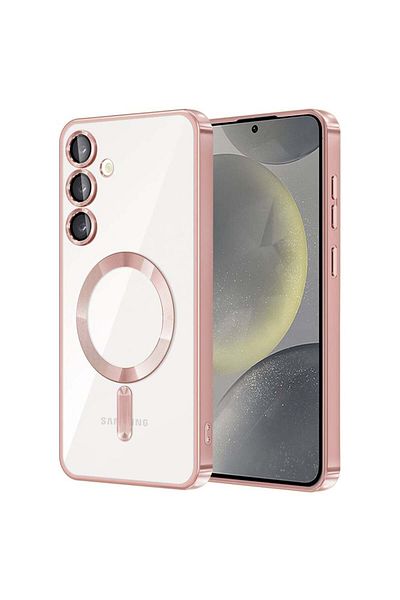 Techsuit Case for Samsung Galaxy S24 Plus - Techsuit Luxury Crystal MagSafe - Pink