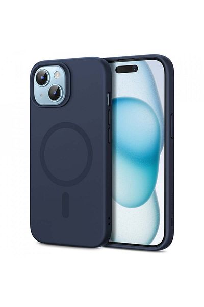 ESR Carcasă pentru iPhone 15 Plus - ESR Cloud Soft HaloLock - Albastru închis
