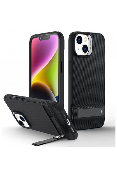 ESR IPhone 14 / iPhone 13 Case - ESR Air Shield Boost Kickstand - Translucent Black